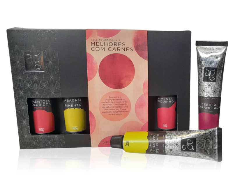 Sabores picantes e agridoces criados para realçar o sabor de carnes grelhadas, assadas ou defumadas.
Sabores: Cebola Caramelada, Pimenta Biquinho, Abacaxi com Pimenta, Pimentões Coloridos Picantes, Pimentão Amarelo com Hortelã.